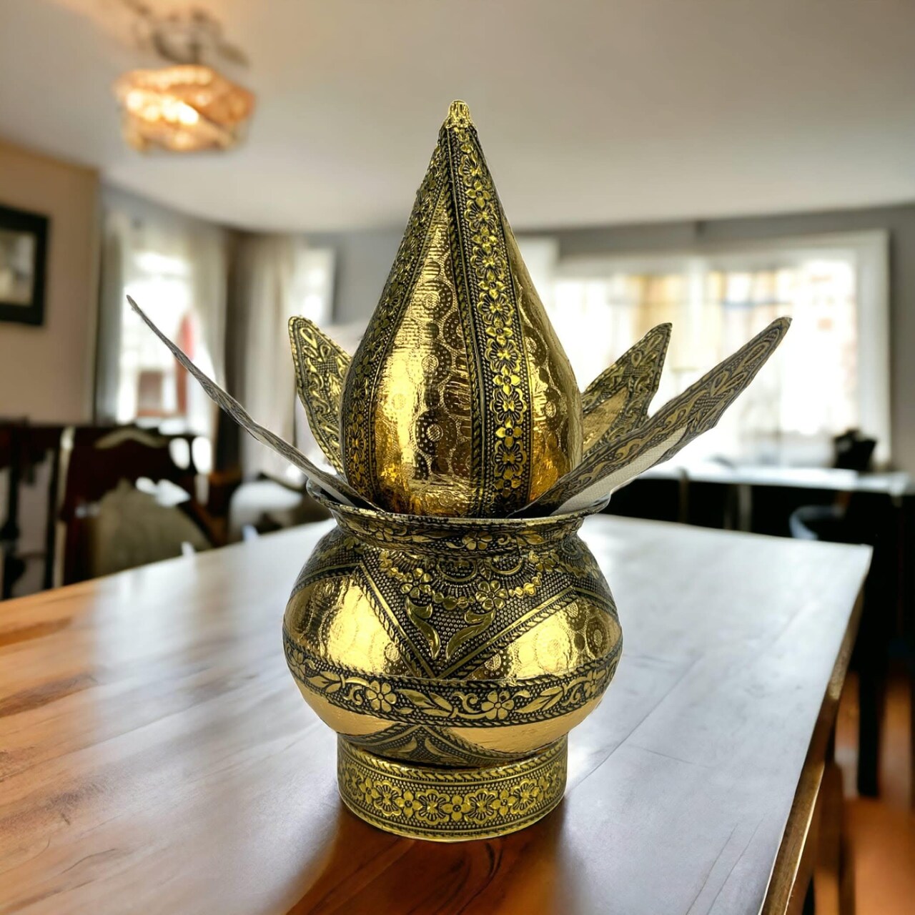 Artificial Mangal Kalash, Nariyal, Mangal Nariyal Kalash Set, Wedding Decor, Puja Kalash, Temple Kalash, Decorative Lota, Pooja Decor